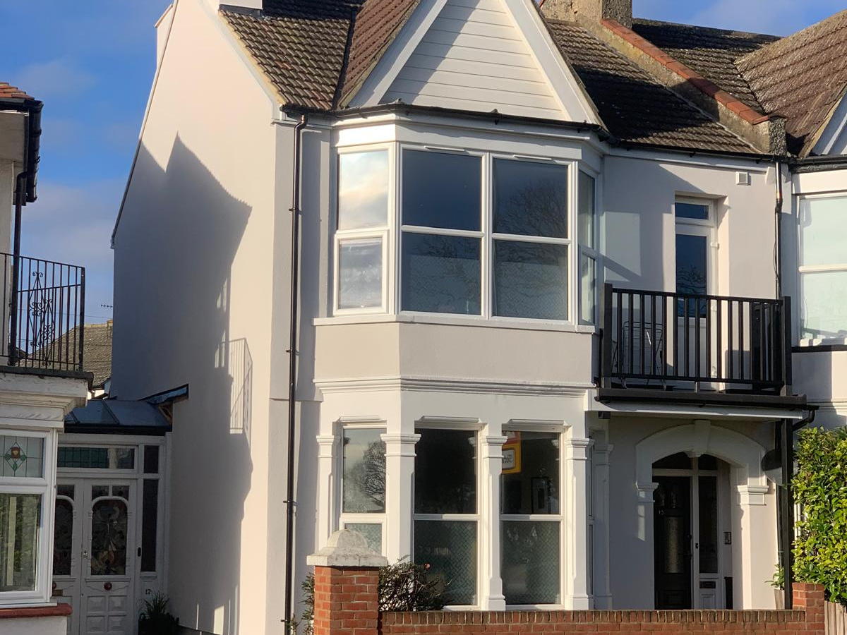 External wall insulation with rendering